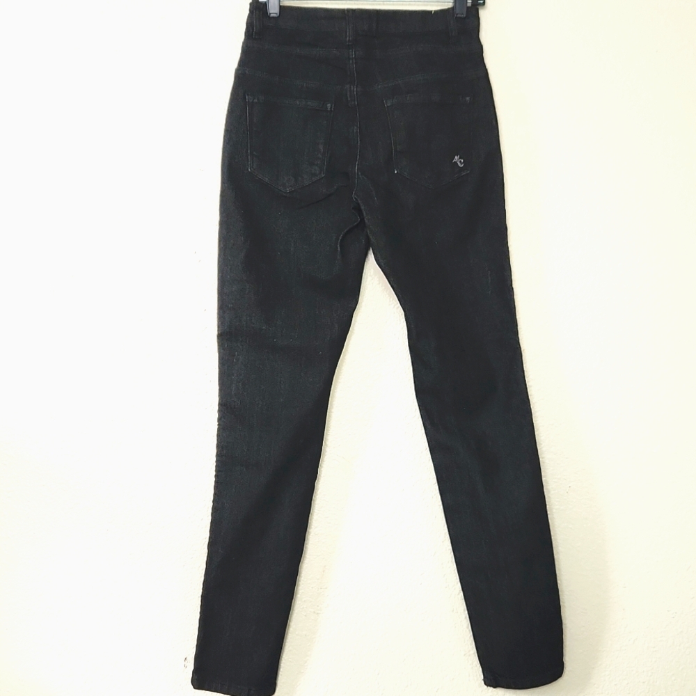 Modcloth High Rise NWOT Black Jeans Skinny Waist Size 6/27 Button Fly - Picture 6 of 13